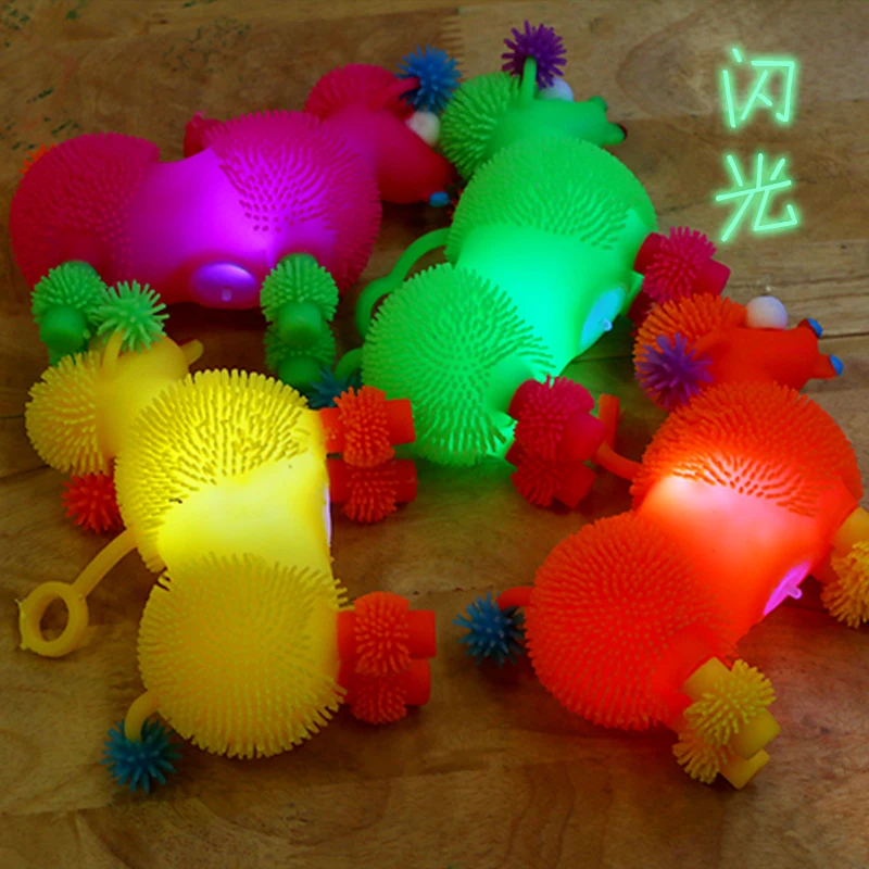 Hot selling Shark Pig Rabbit Big eyes TPR puffer ball cute animal toys stress relief Squeeze Ball for Kids and Adults