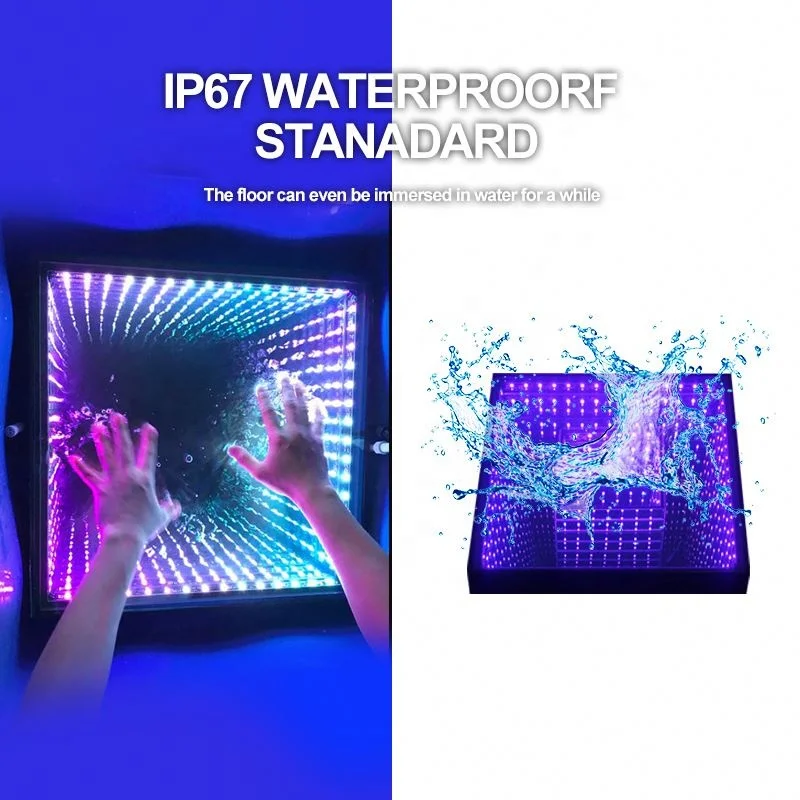 Most Popular Antislip Landscape Decor Dmx Led Dancing  Floor 3D Flooring