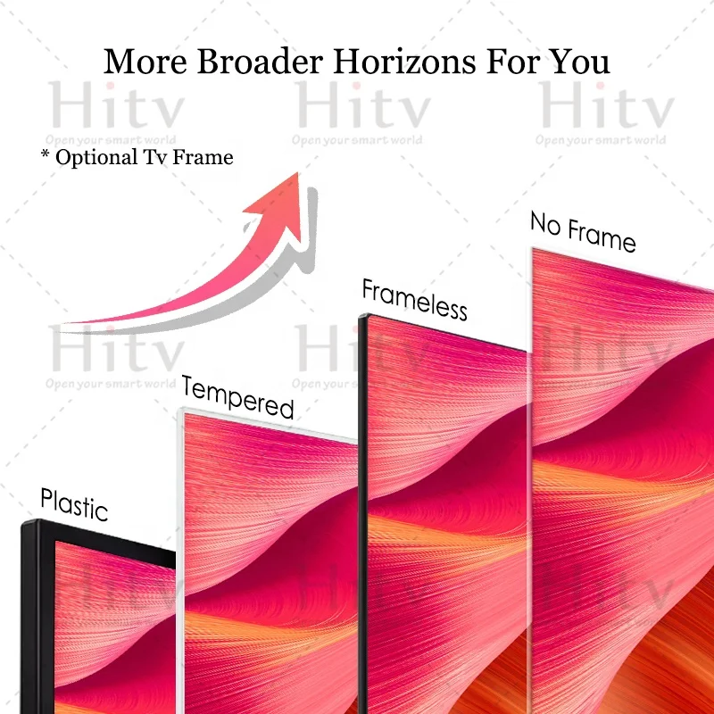 Cheap 40 Inch Borderless Full Screen 4K LED Tv Television 43 Inch Smart Tv