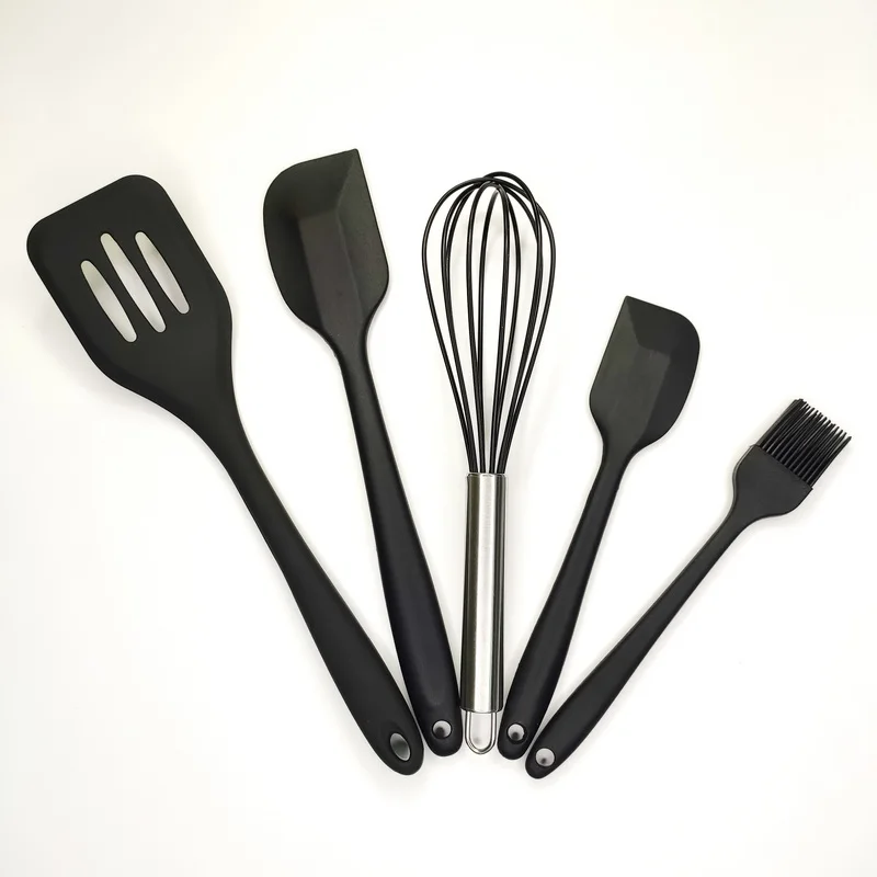 Silicone baking and pastry tool sets spatula turner brush whisk environmentally friendly kitchen utensils