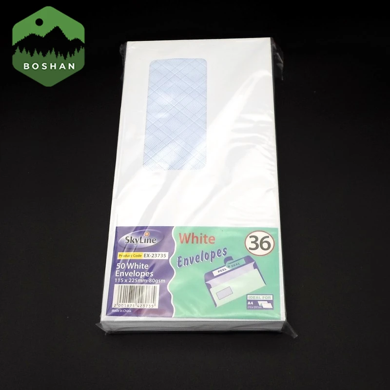 Self Seal Number 10 Single Right PVC Window Envelopes With Security Lining Designed for Documents