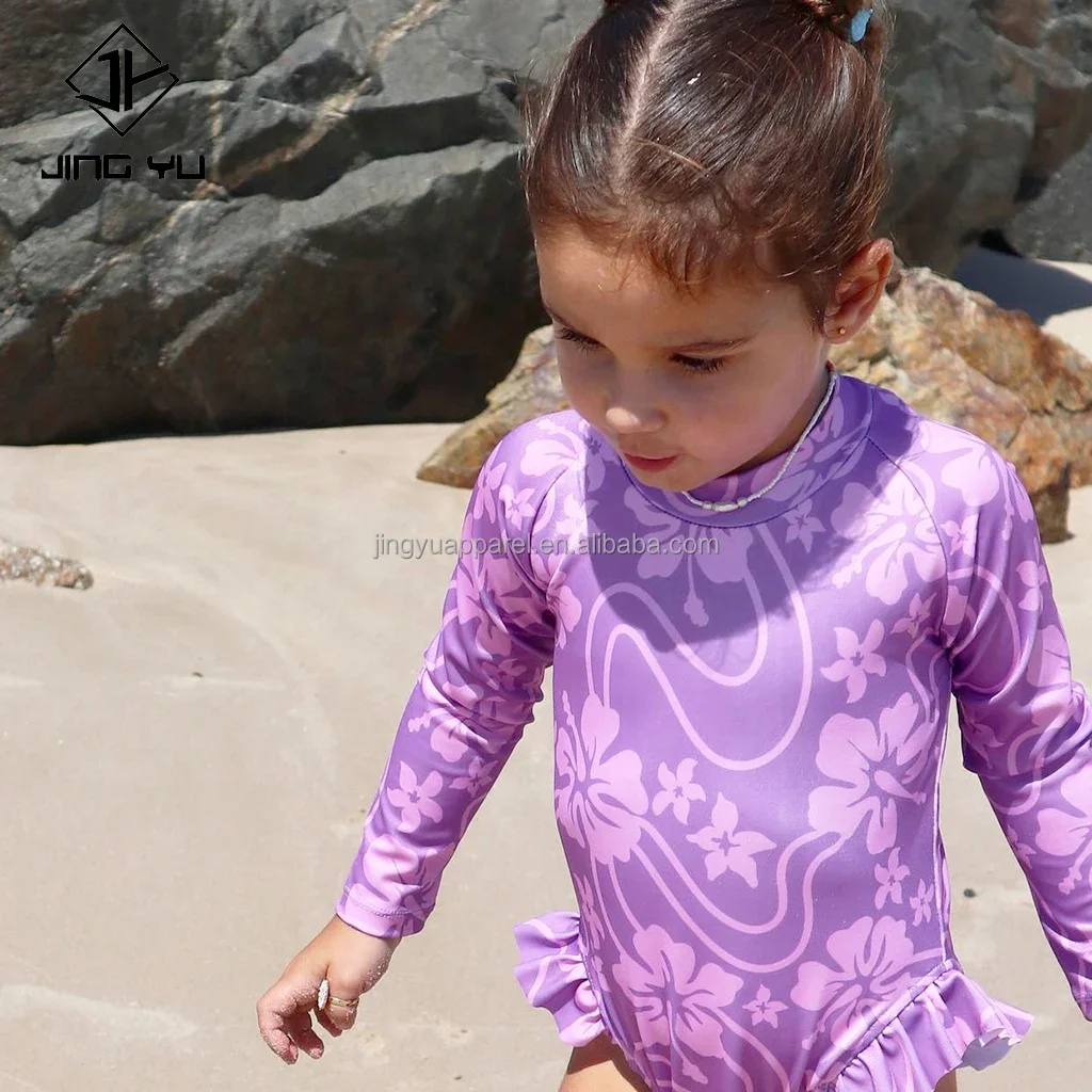 high quality baby swimwear manufacturers custom upf 50 fabric kids bathing suit baby swimwear custom print