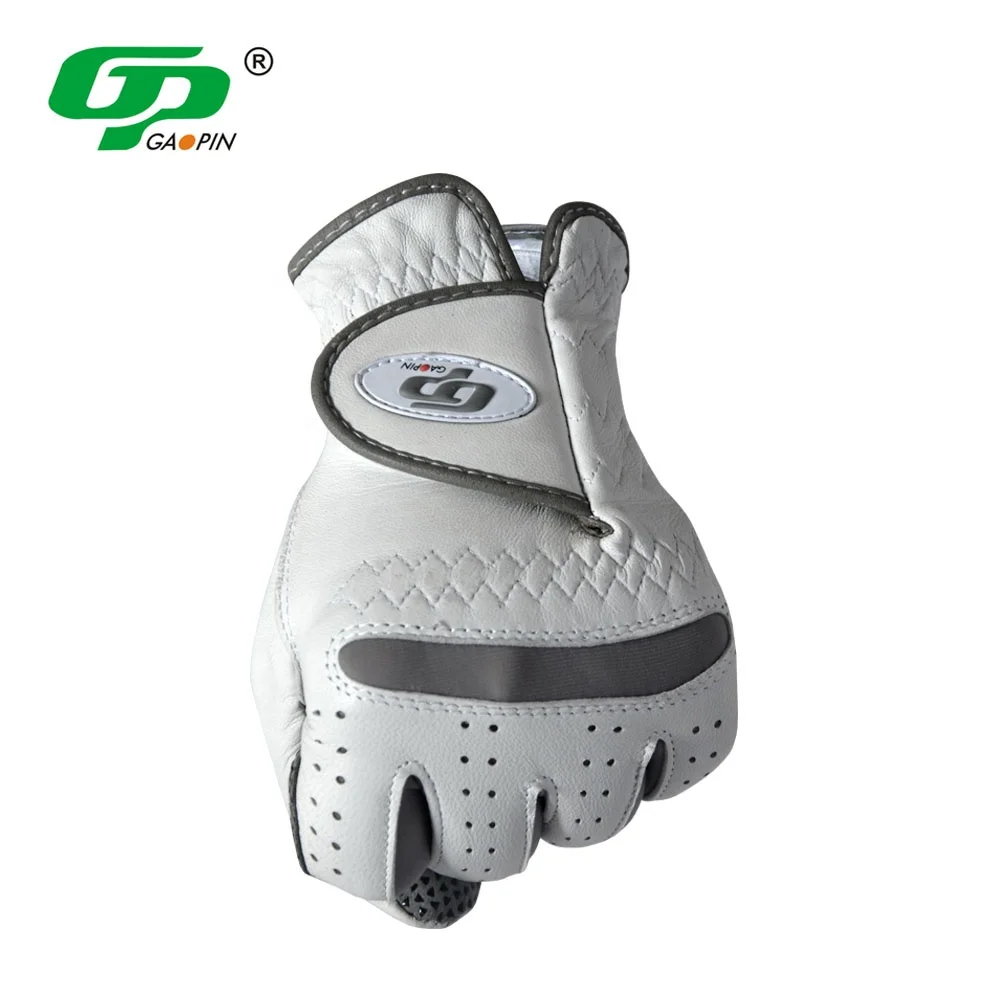 Premium Cabretta Genuine Leather Golf Glove Soft Breathable Anti-slip Sheep Skin Left Hand Custom Size Durable Golf Gloves