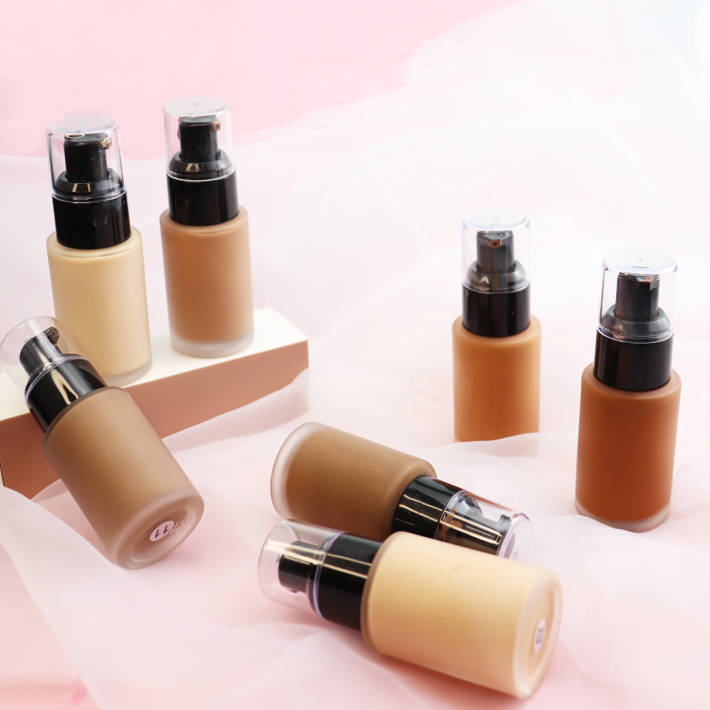High quality custom logo colorful face full coverage long lasting waterproof foundation makeup