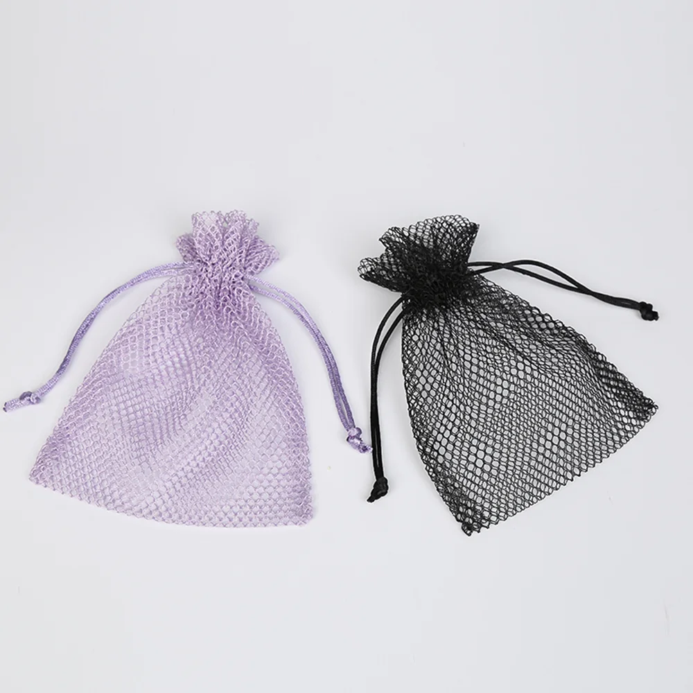 Low Price Wholesale Eco Friendly Customized 24 Colors Polyester Drawstring Soap Saver Laundry Mesh Bag