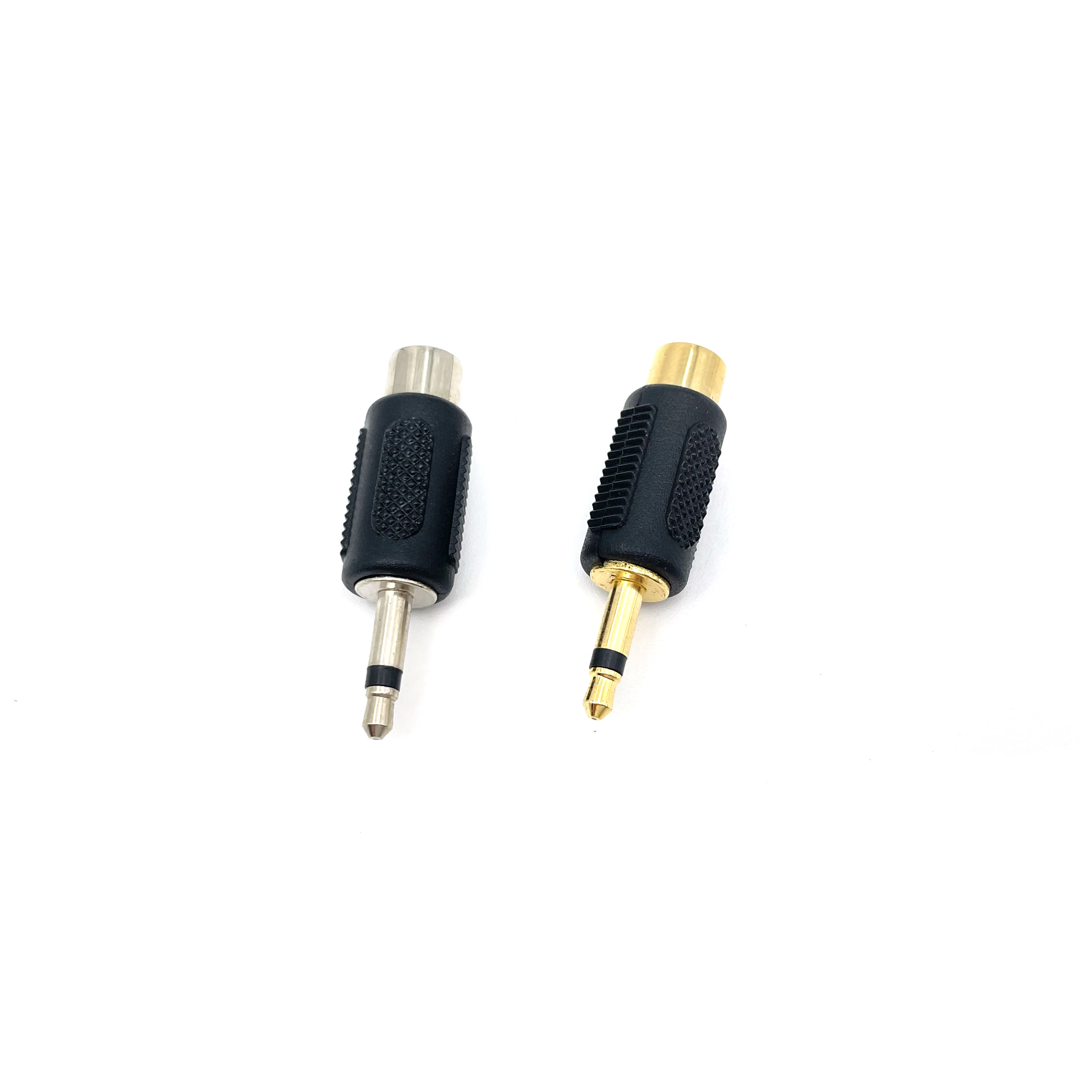 Gold Plated Nickel Plated 3.5mm Mono Audio Plug To RCA Female Socket Mobile Phone Headset Converter