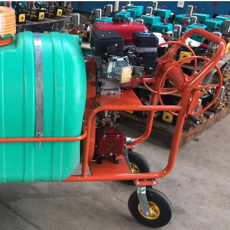 Hand-Pushed Four-Stroke Gasoline Power Spray Pump Agricultural Sprayer Equipped With Bucket