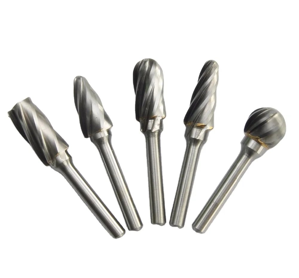  6mm shank 10pcs rotating burrs carbide file