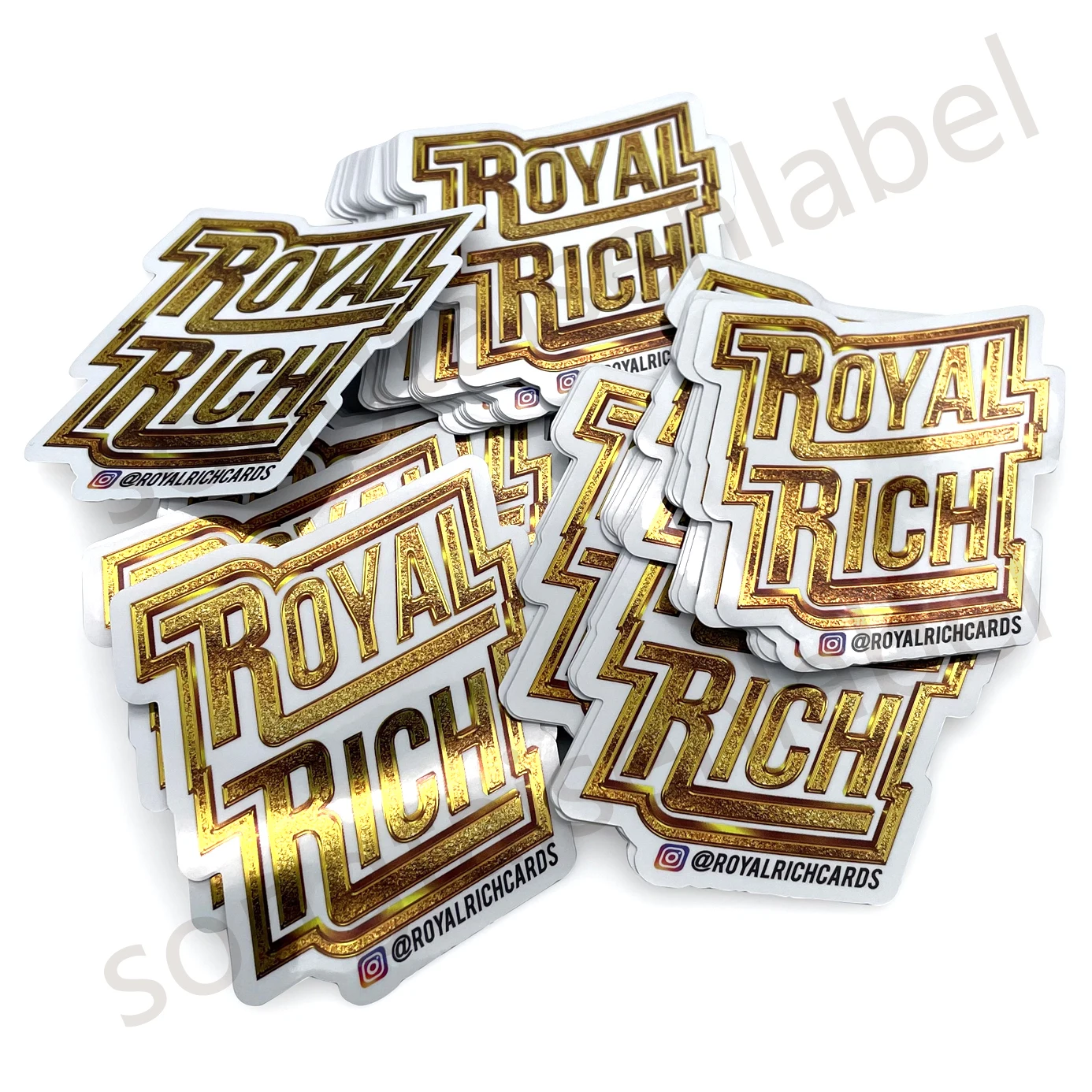 Professional Custom Luxury Silver Foil PP Sticker Self Adhesive Round LOGO Die Cut Sticker