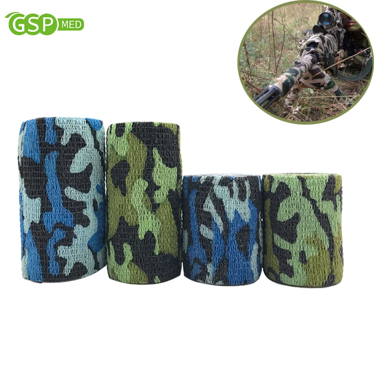 GSP High Quality printed pattern cohesive elastic bandage with latex waterproof hand tear self-adhesive bandage
