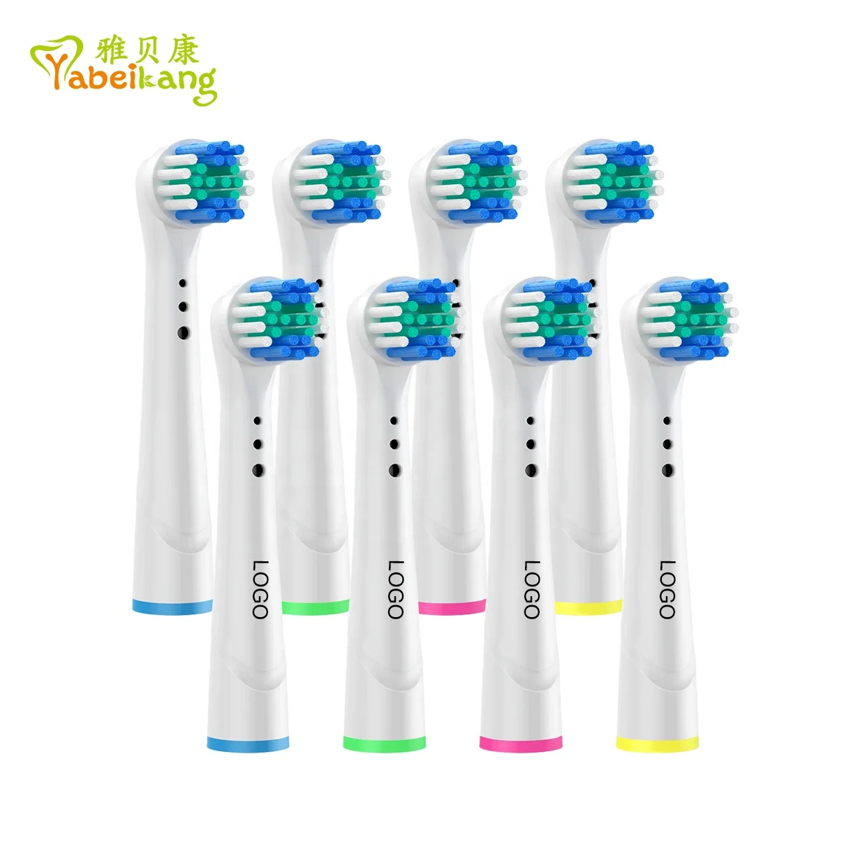 Yabeikang Factory Direct Wholesale Toothbrush Heads Hot Selling YE-17A 360 Degree Electric Toothbrush Replacement Round Heads