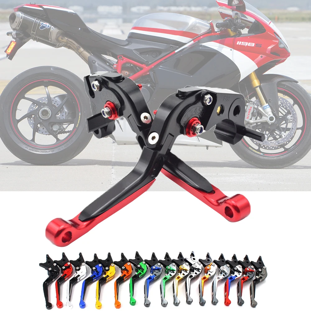 Ex Factory Price Durable Motor Adjustable Foldable brake clutch lever For Ducati 1198 S R 2009 2010 2011