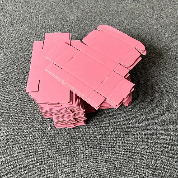 Free Sample Custom Dress Shoe Clothing Pink Packaging Mailer Box Corrugated Cardboard Paper Baby Gift Shipping Box with Logo