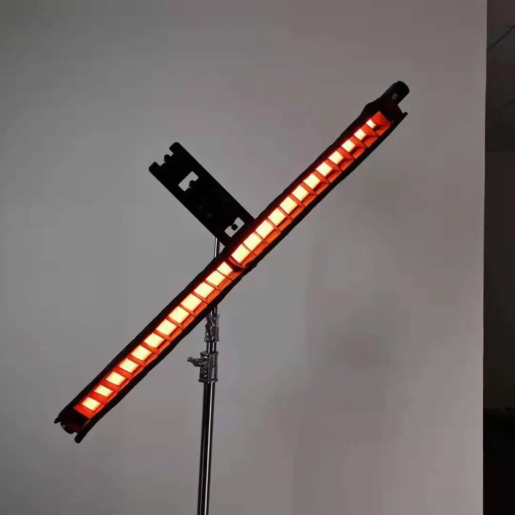 8ft 100W RGBYW Battery Powered led tube, led film light, wifi Dimming DMX 512 with effects led video light
