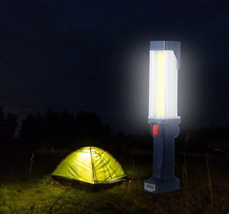 Мощный рабочий фонарик, суперъяркий Магнитный рабочий светильник с зарядкой от USB, подвесной крючок, уличный фонарь со встроенным аккумулятором