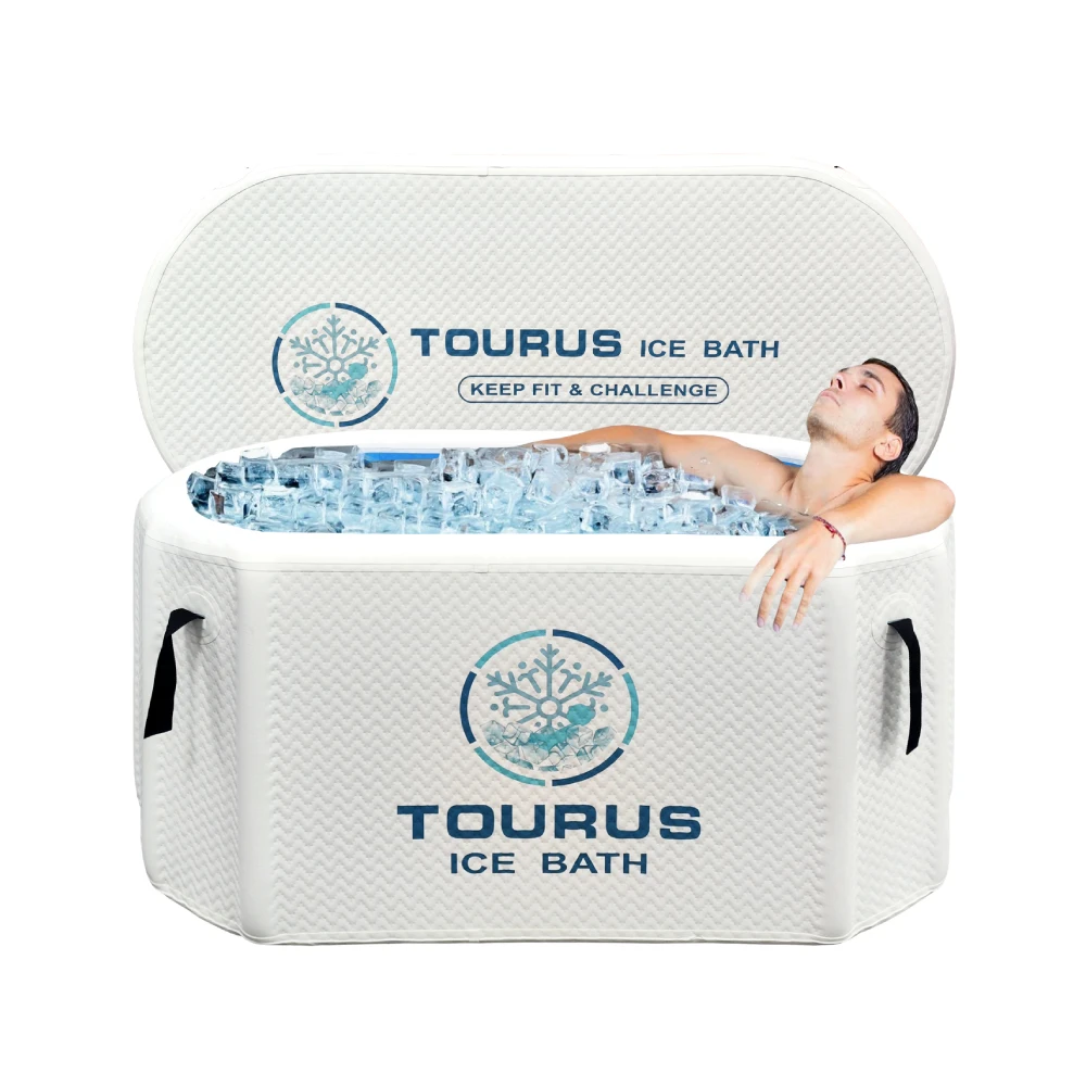TOURUS Best Selling Pool Tube Tub pvc inflatable folding adult ice bath tub TOURUS Ice Plunge Bath