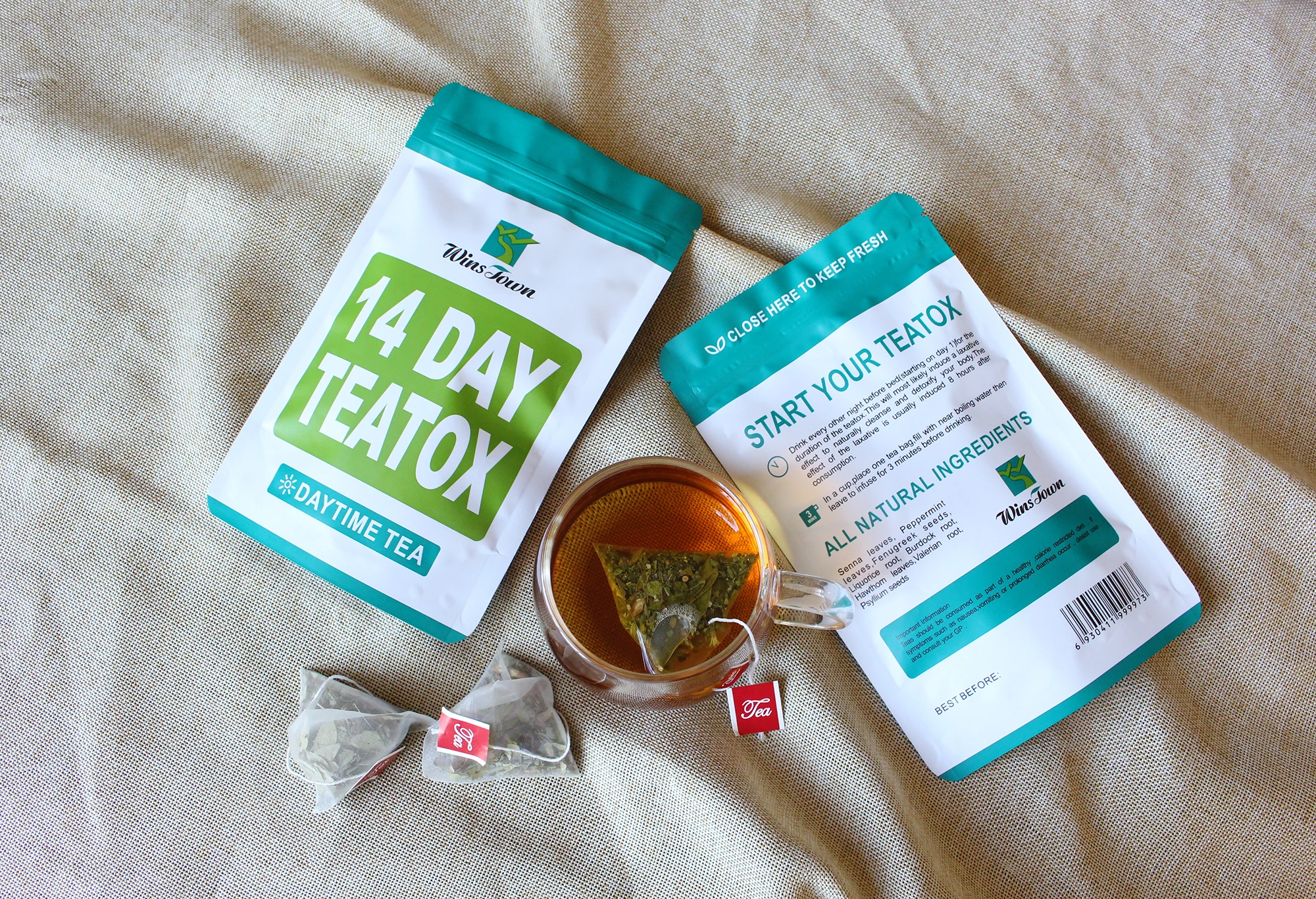 WinsTown bootea teatox tea 14-дневный утренний чай для детоксикации быстрого тонкого цветочного чая