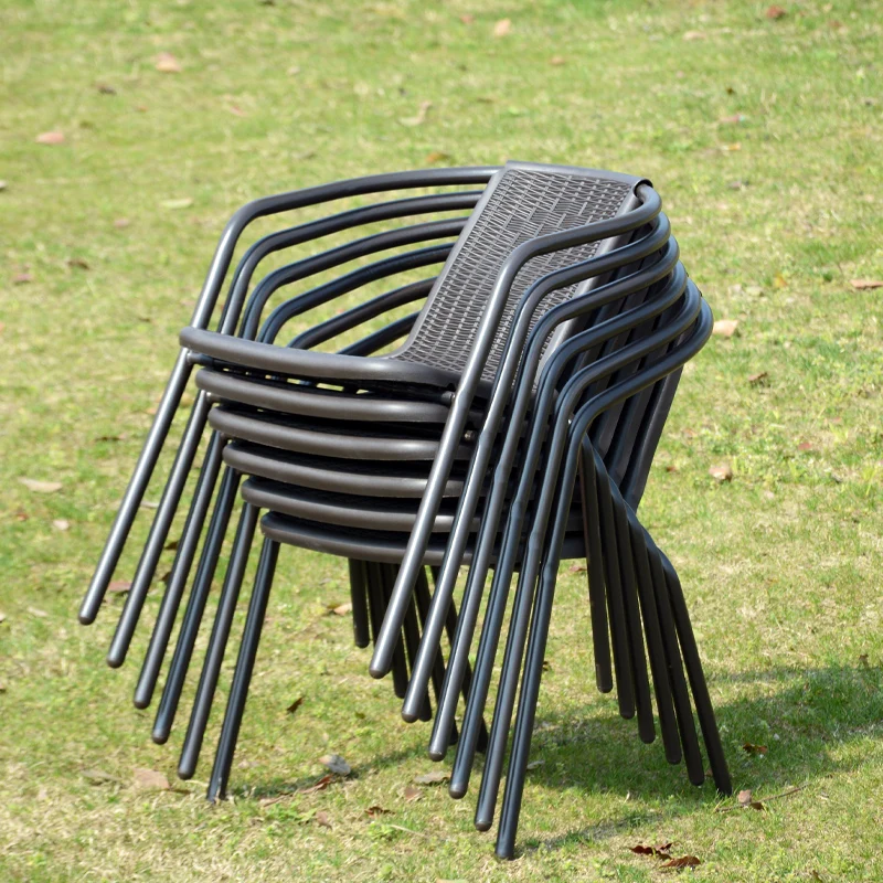 Multifunctional Outdoor Dining Set Folding Plastic Patio Table and Chair for Restaurant Park Hotel Made in China