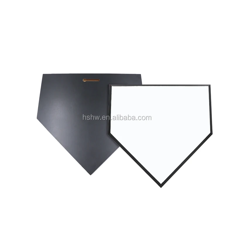 Blank Home Plate Wood Photo Boards Wooden Award Crafts Baseball MDF White Sublimation Memorial Photo Plaque