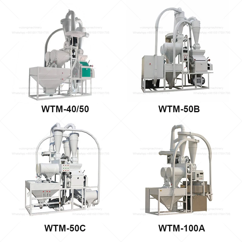 Low Cost Mini Plant Small Wheat Flour Mill Machine For Making / Grinding Wheat Maize Corn Flour