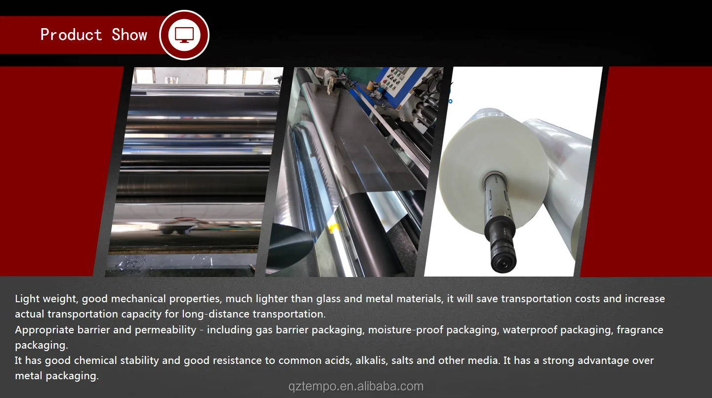 PET based gloss finish, both side treated thermal laminating film. with low temperature melting polymer