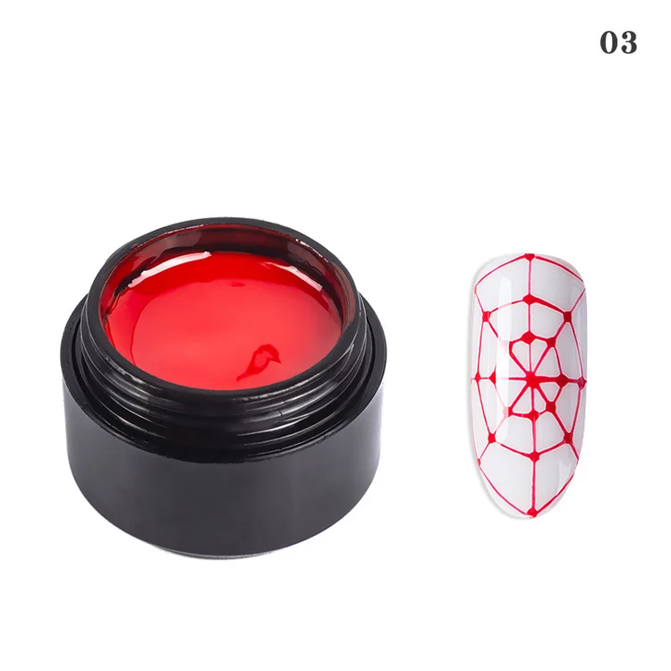 Hot selling 6 colors nail art paint DIY design wire liner drawing gel nail polish set kit colors uv gel gel nail polish