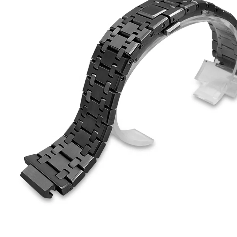 Gen.2 Modified Metal Strap Stainless Steel Watch Band for G Shock GA-2100 Watch Replacement