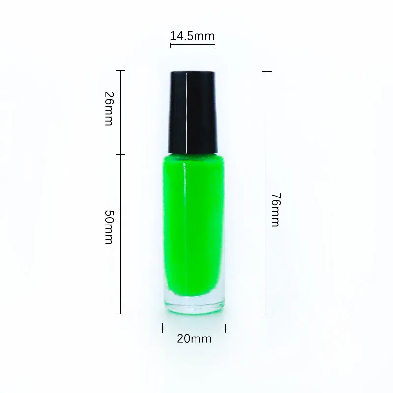 GP Wholesale bright nail colors vegan non-toxic glow in dark UV neon nail polish gel set for kids makeup