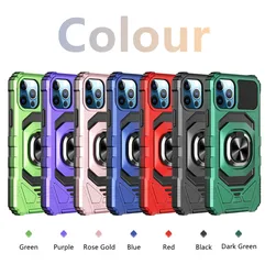 Aluminum alloy tpu pc bracket shockproof protective armor bumper mobile back cover phone case for iPhone 13 pro