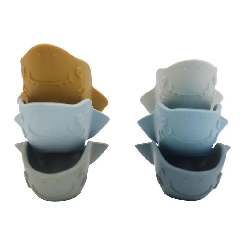 New Design Eco Friendly Educational Silicone Animal Baby Bathing Toys for Children