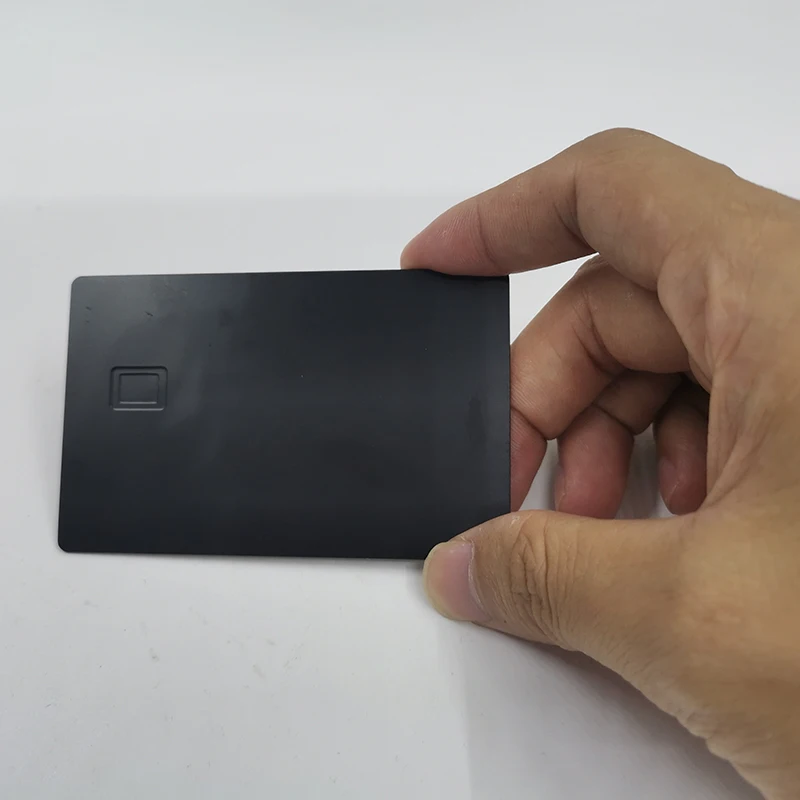 Matt Black Color Stainless Steel Metal Credit Card with EMV Chip Slot and Hico Strip