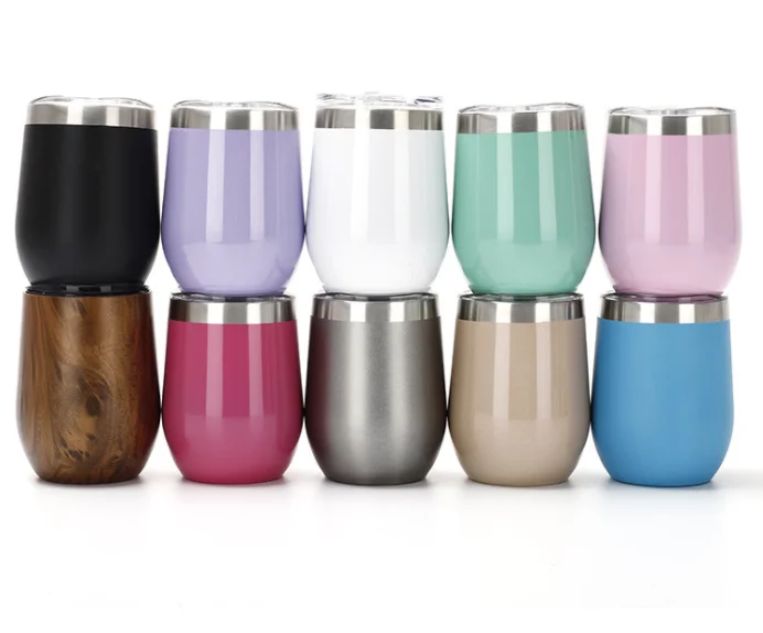 Homefish ODM Copas De Vino 12oz Stainless Steel Wine Cups Wholesale Beer Bottle Unbreakable Wine Glasses Drinking Glasses Sets