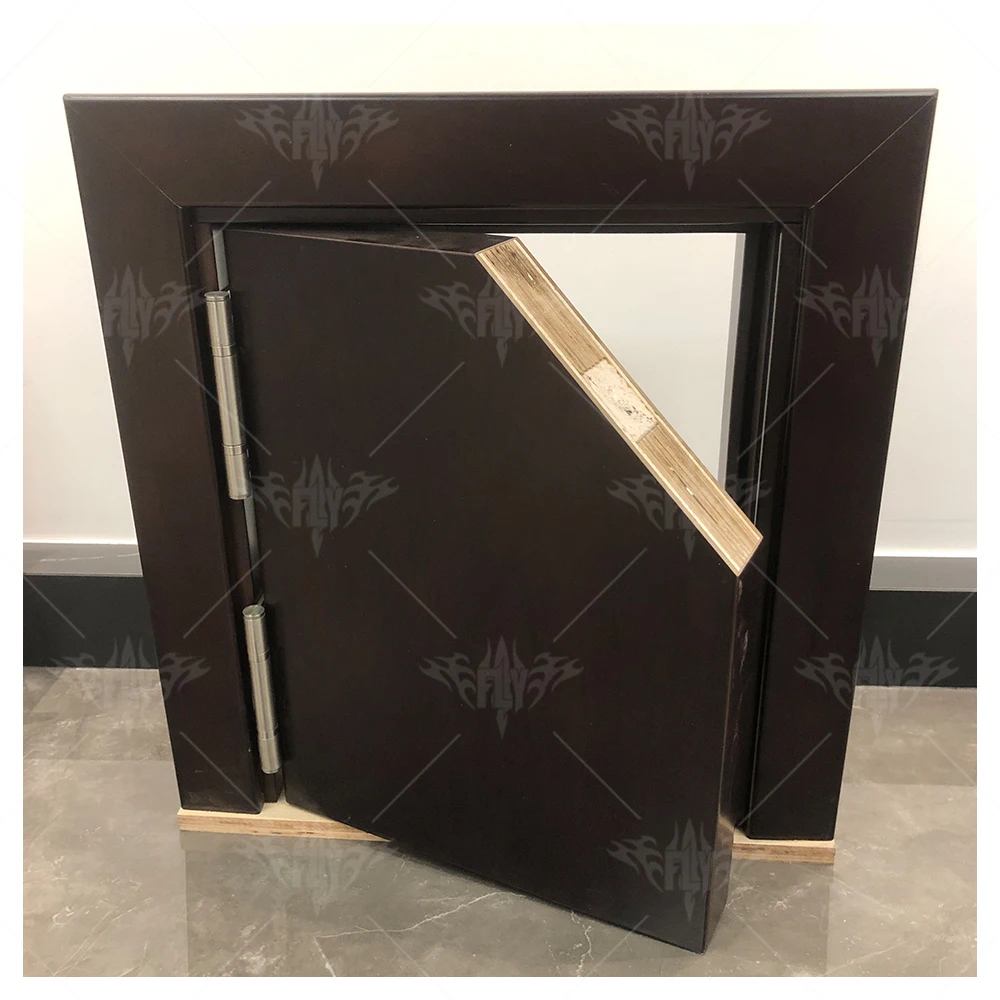 USA interior soundproof room door black solid wood door designs room door with frame sample