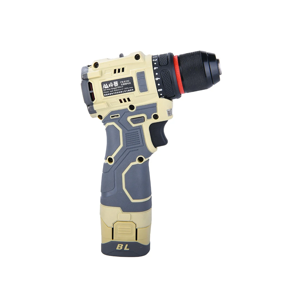 FENGBAO 16.8V Portable China Small Hand Brushless Cordless Rechargeable Electric Motor Impact Drill