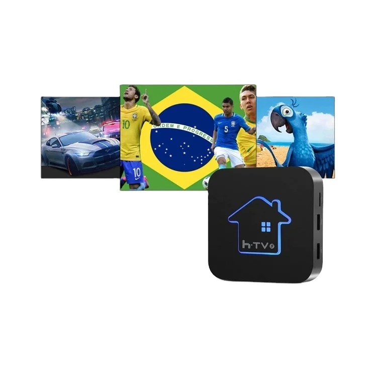 Хорошая цена, новый продукт 2021, htv7 braziltv iptv smarters pro tvexpress, Бразилия, android tv box HD 1080P 4K HDR WiFi 2,4G Brasi apk
