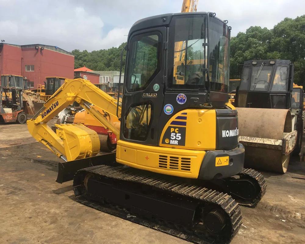 Used small digger komatsu pc55, secondhand excavator Komatsu PC55