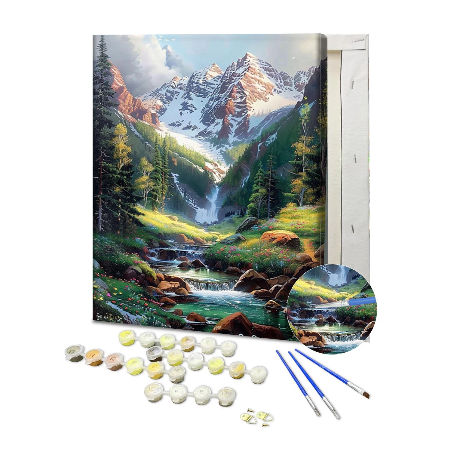 Beautiful Landscapes Painting By Numbers DIY Hand Made Oil Painting With Frame Home Office Living Room Adults Perfect Gift