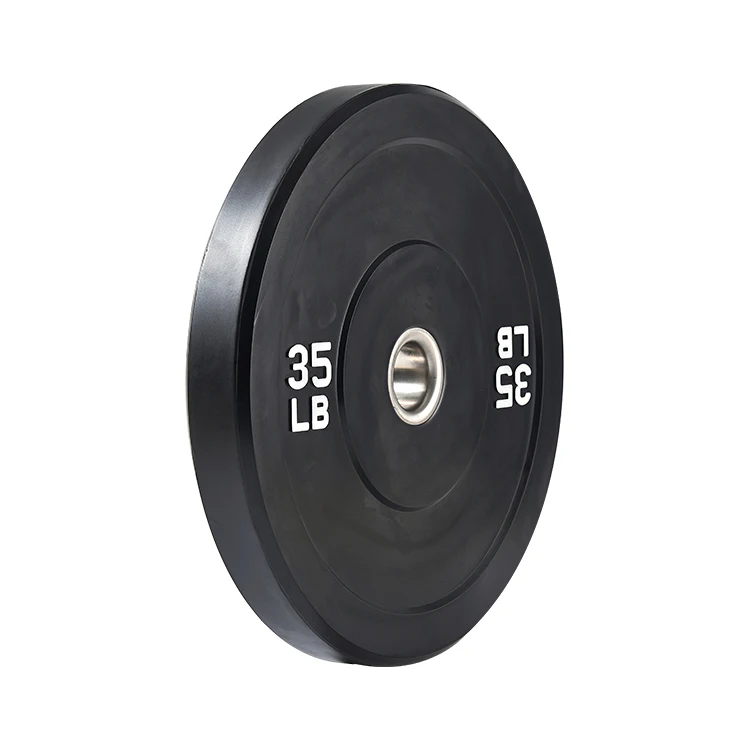 Rouser Fitness LB Bumper Plates Rubber Plates Gym Black Barbell 15LB 25LB 35LB 45LB 55LB Bumper Plates For Training