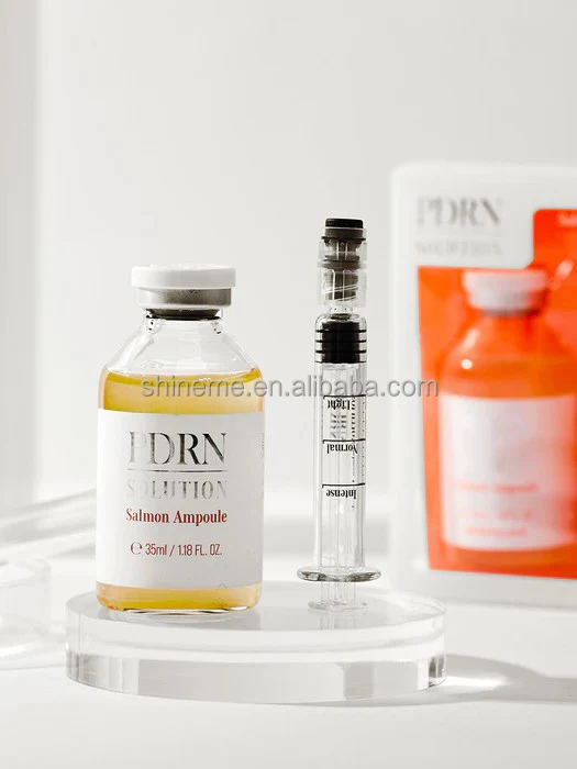 OEM ODM Effective Dna Serum Customize Caviar DNA Rejuvenation Ampoule PDRN Solution Salmon Ampoule 35ml Kit