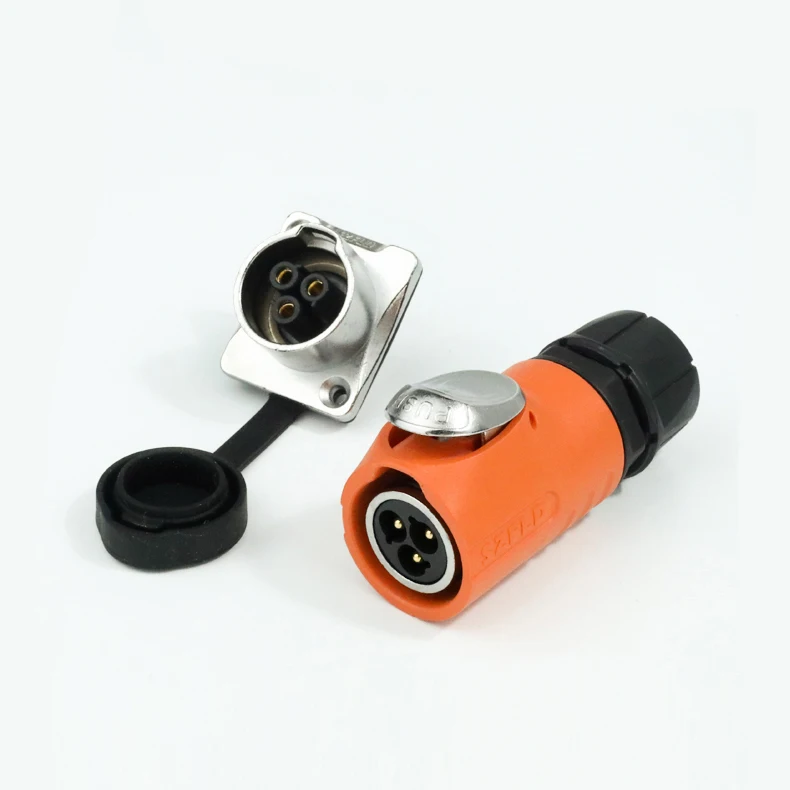 Manufacturer 3 Pin Electrical Plug Powercon Cable Power Connectors With Tuv Certificate