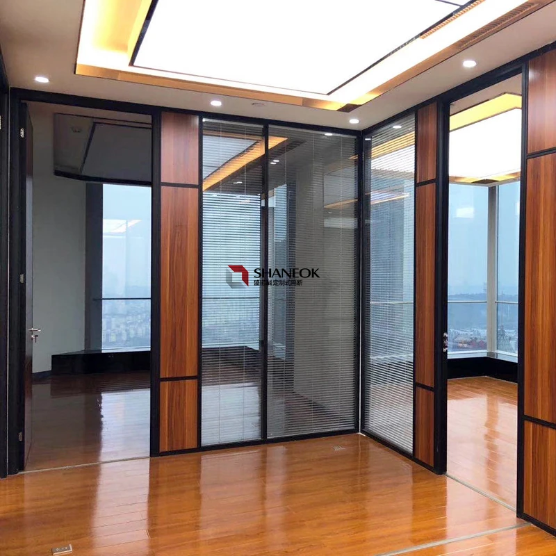 Fire Resistant MDF Wood  Partition Wall Full Height Partition for Office