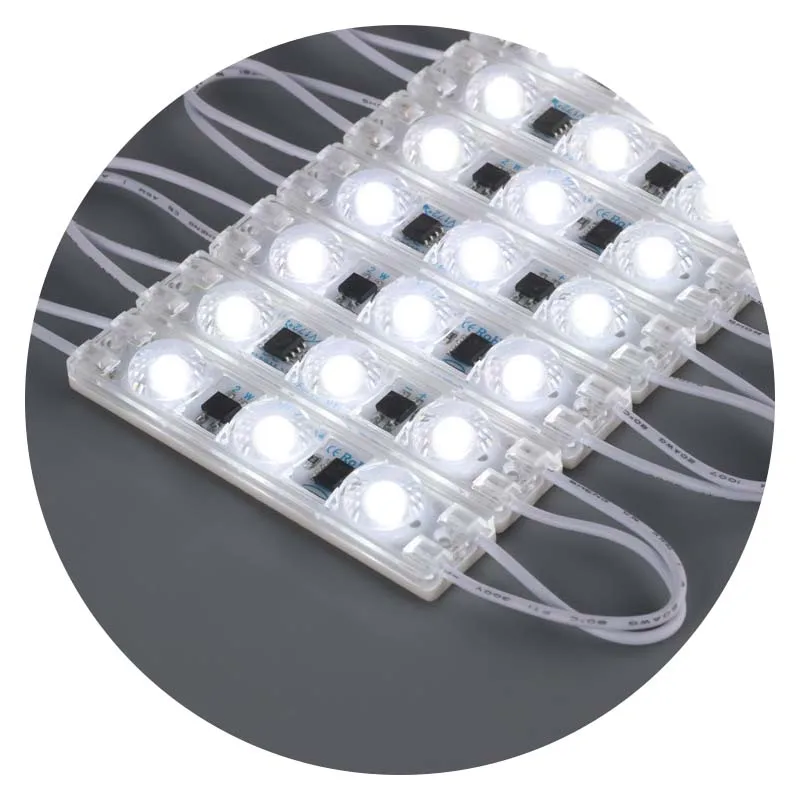 AC 220V SMD3030 3leds Led Backlight diffuse reflection 110V Led Modules with PMMA Lens for Light Box