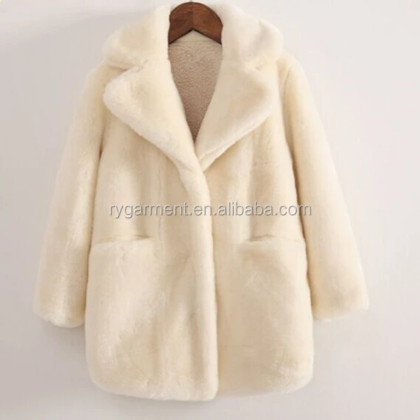 High quality pink kids jacket faux fur coat winter girls coats mink fur coat for winter and autumn