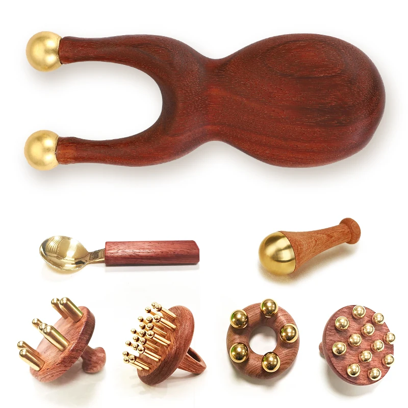 top products 2024 promote blood flow and deep scalp massage scraping tools gua sha comb set massage brush