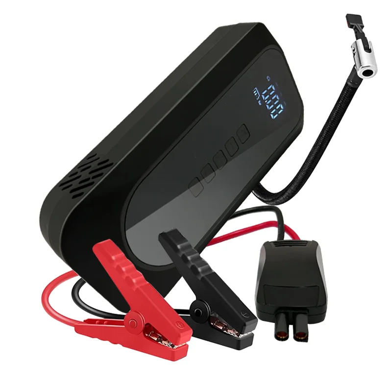 2025 Многофункциональный воздушный насос пусковое стартер 6000 мАч автомобильный внешний аккумулятор устройство усилитель шин для дизельного двигателя