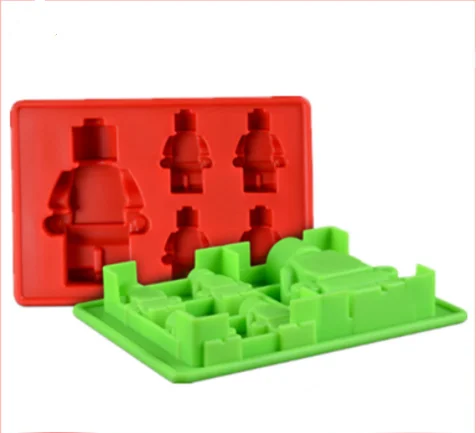 Silicone Chocolate Candy Mold  Silicone Lego Mold for Birthday Party Silicone Cake Mold Red Color