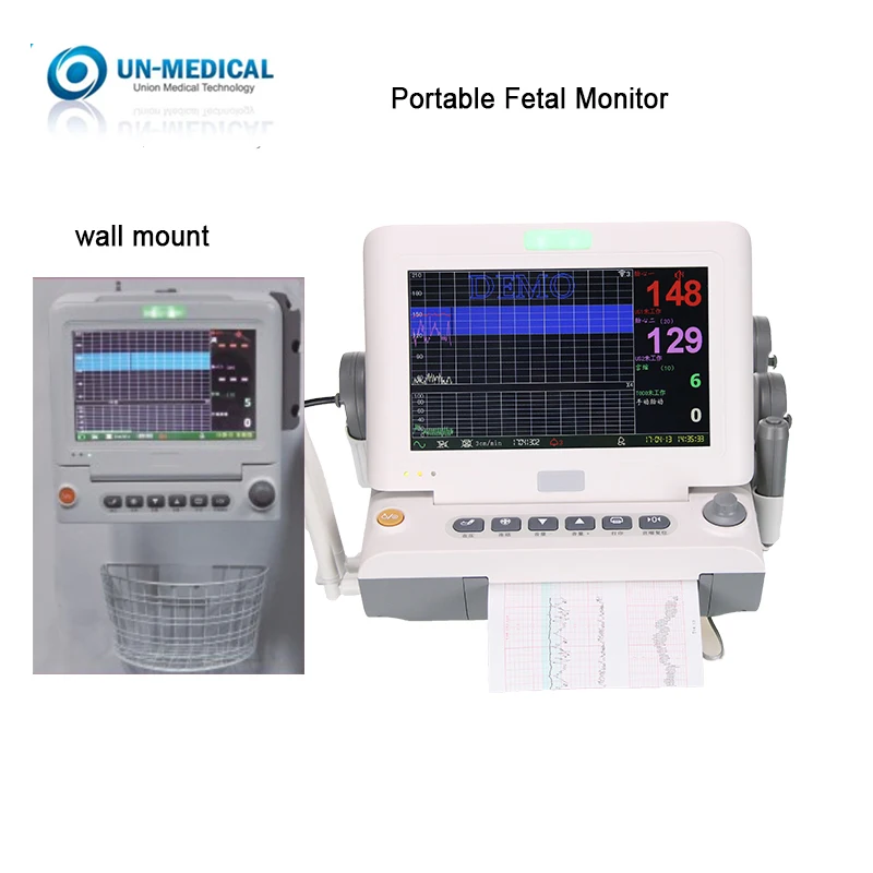 
UN-Medical UNL8-ME 10.2 inch 90 Degrees Foldable Wireless Maternal Fetal Mother Doppler 