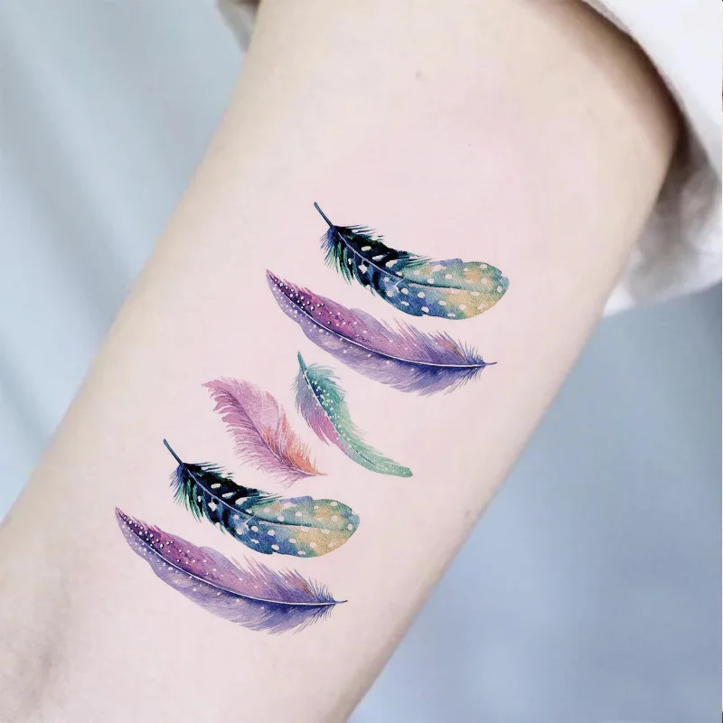 Wholesale Water Transfer Sexy Tattoo Stickers Aurora Custom Fake Skin Tattoos Waterproof Fake Tattoo