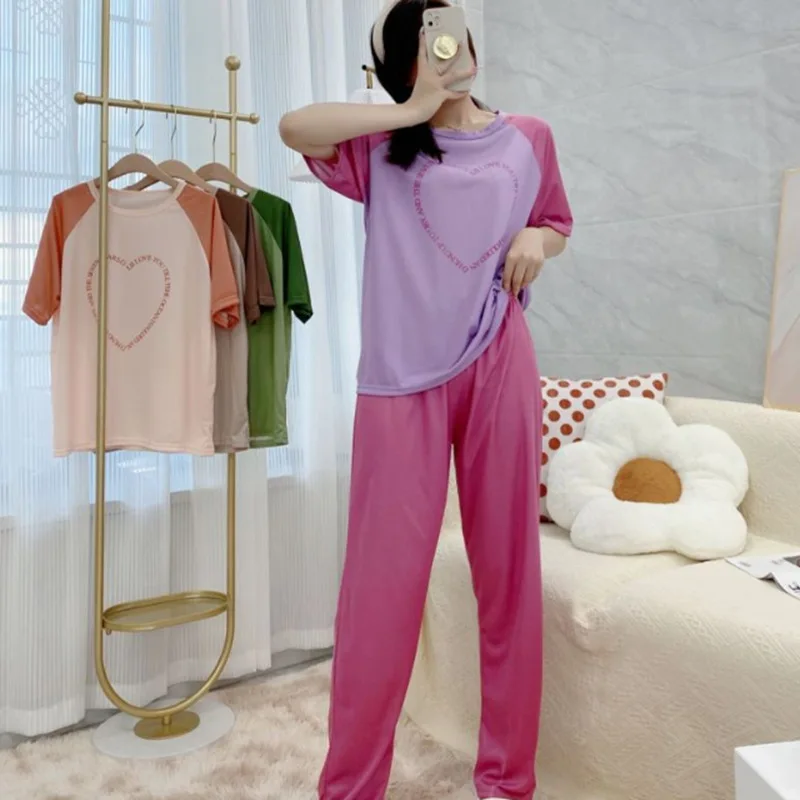 Женская Пижама контрастных цветов 2023