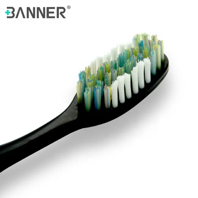 BANNER Patent Special Anti-slip Rubber Handle with Medium Ultra Cleaning Power Bristles